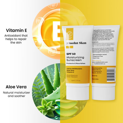 Absolut Skin | SPF 50 Moisturizing Sunscreen Absolut Skin