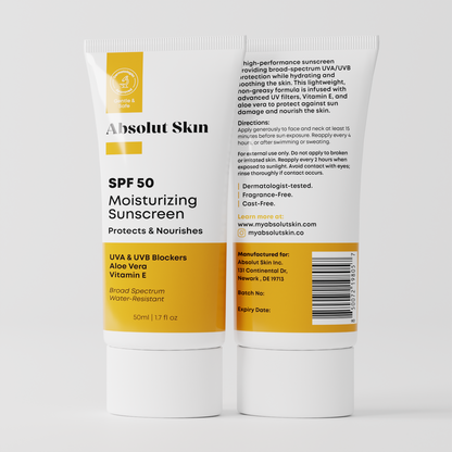 Absolut Skin | SPF 50 Moisturizing Sunscreen Absolut Skin