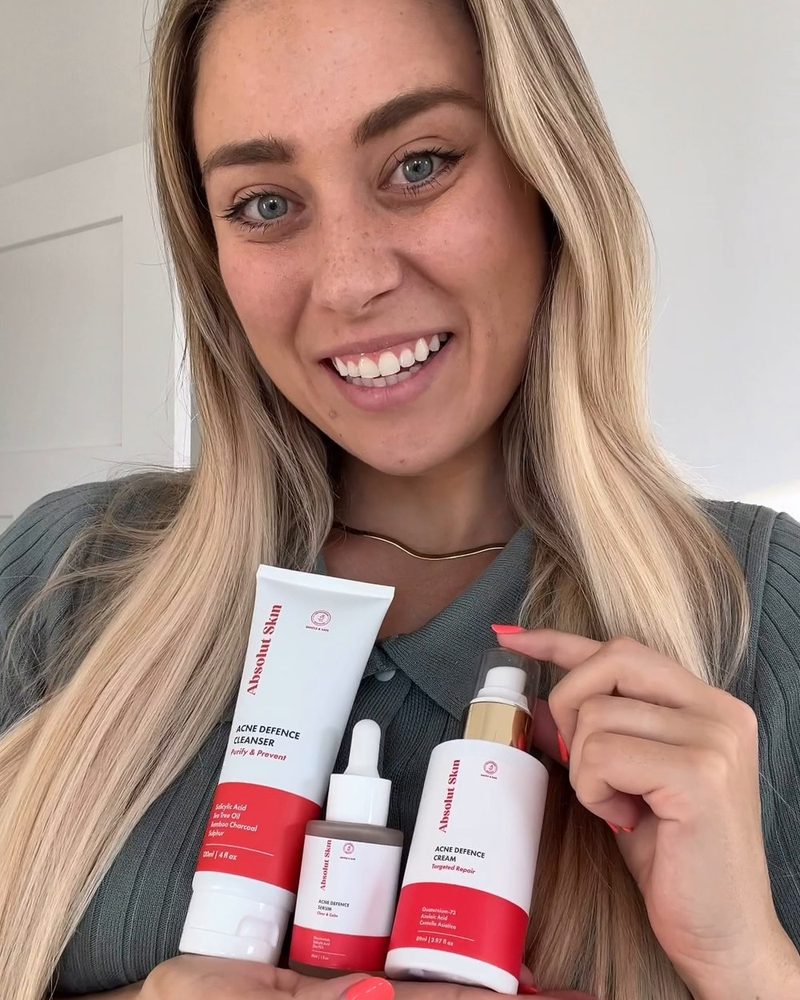 Creator using Absolut Skin acne line