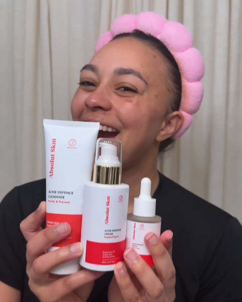 Creator using Absolut Skin acne line