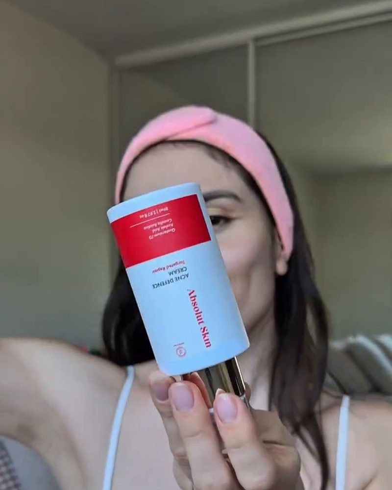 Creator using Absolut Skin acne line