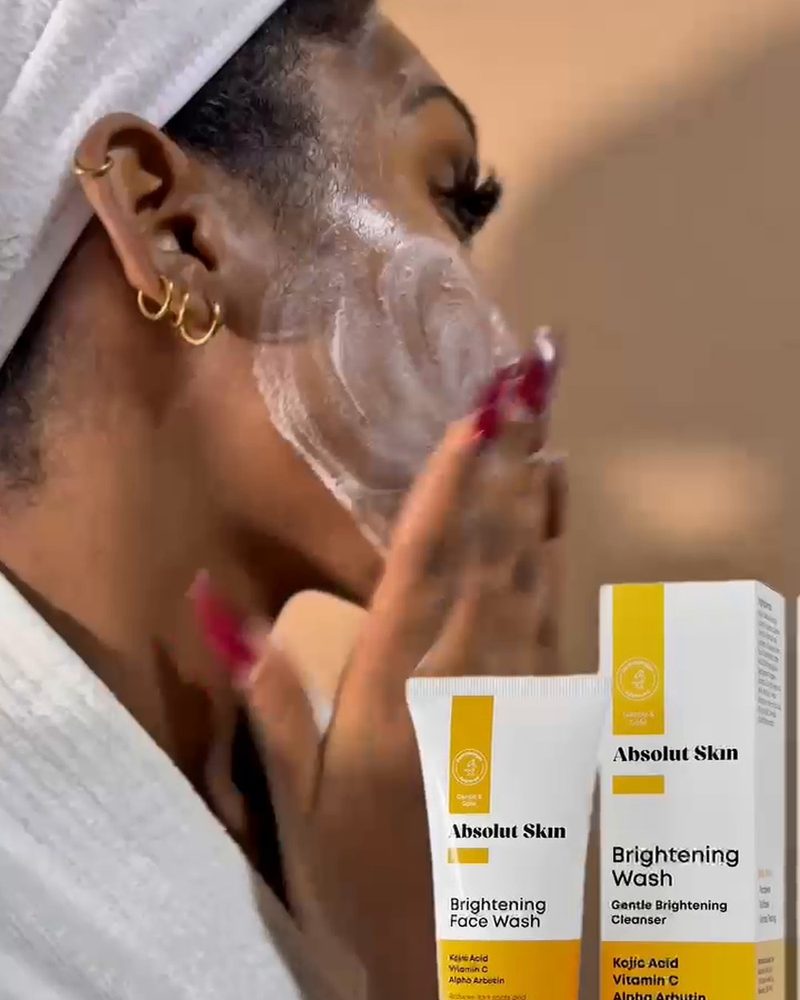 Creator using Absolut Skin brightening line