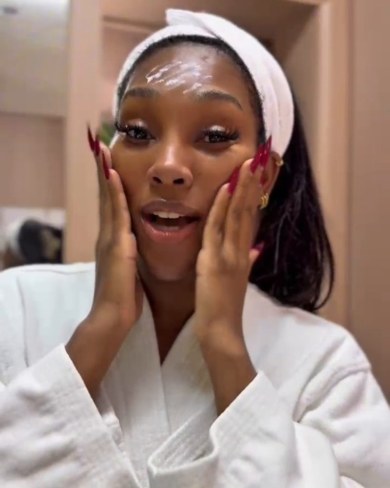 Creator using Absolut Skin brightening line