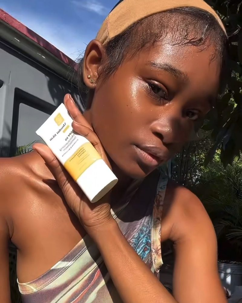 Creator using Absolut Skin SPF 50 Moisturizing Sunscreen