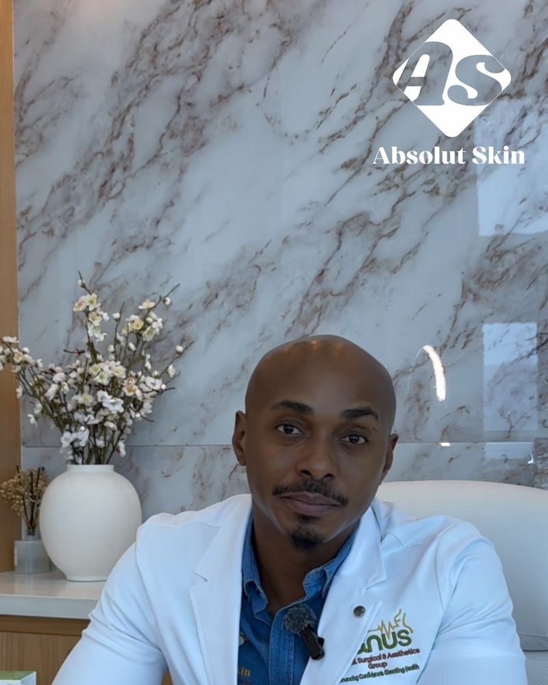 Dr. Romario Thomas with Absolut Skin Sensitive Skin line