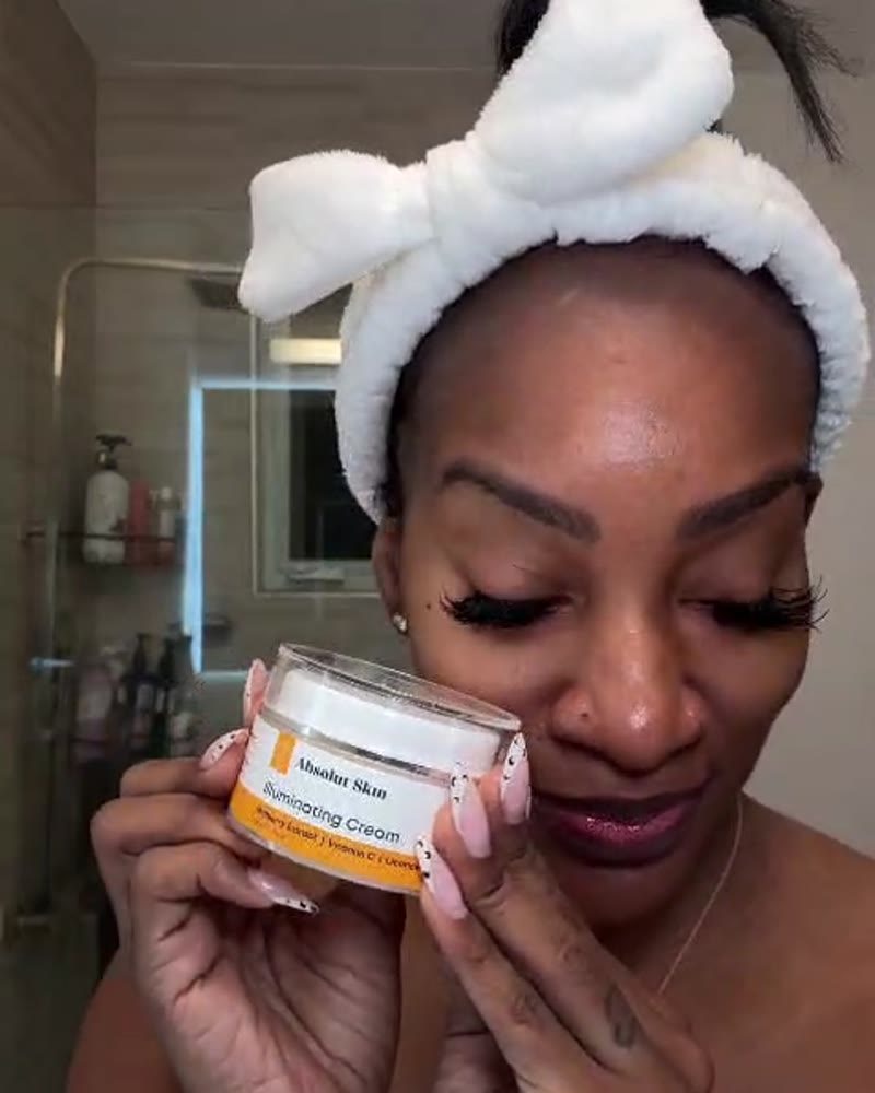 Creator using Absolut Skin brightening line