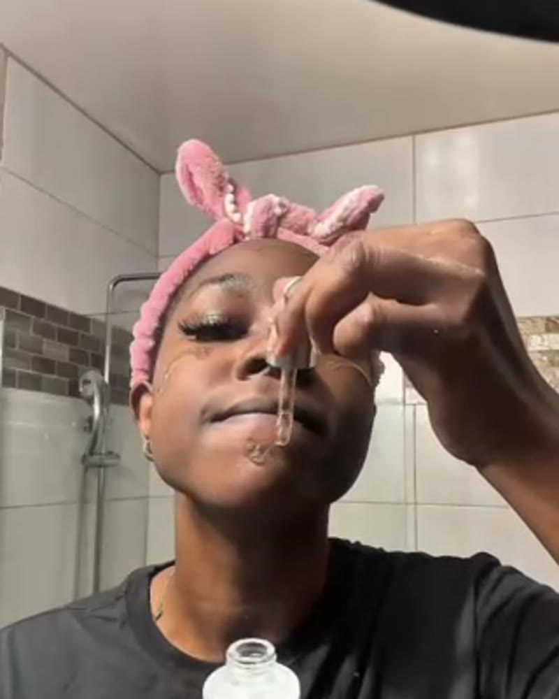 Creator using Absolut Skin brightening line