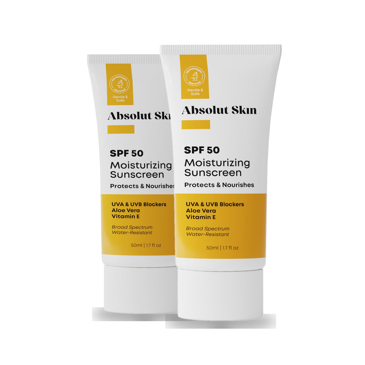 SPF 50 Moisturizing Sunscreen 2-pack by Absolut Skin