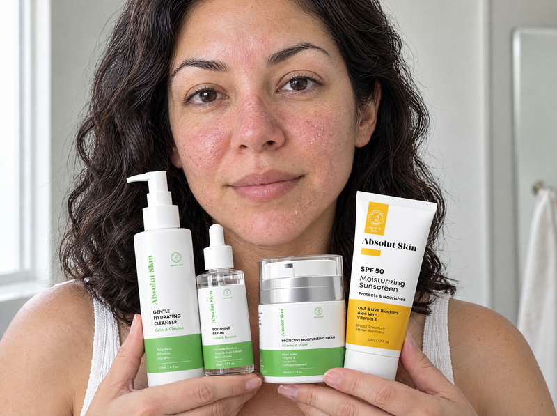 Sensitive Skin Essentials Bundle - 4 Steps Routine — Day 1